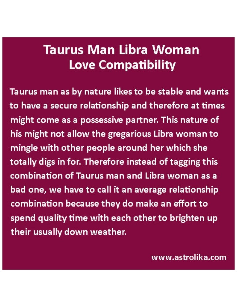 Libra Man And Libra Woman Compatibility